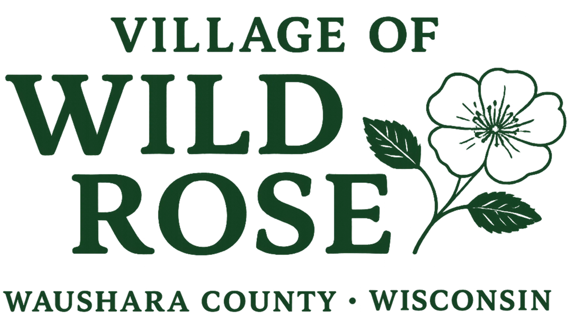 Village of Wild Rose Logo
